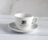 8 oz Porcelain Cappuccino Cup & Saucer