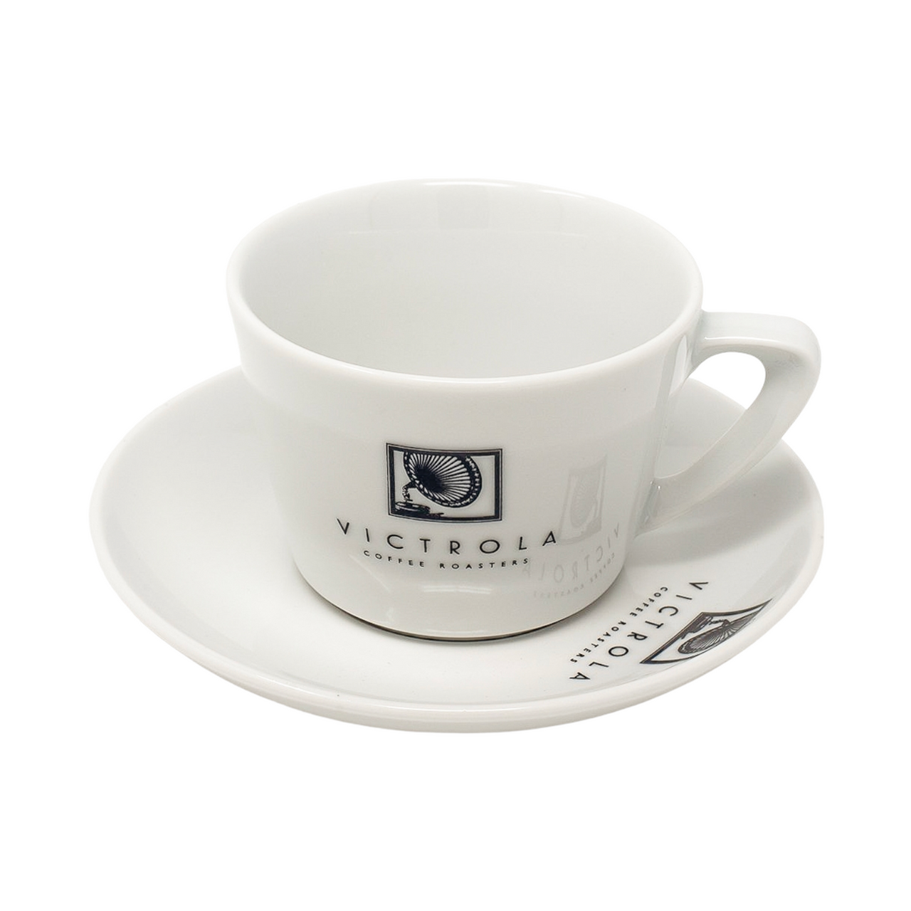 8 oz Porcelain Cappuccino Cup & Saucer